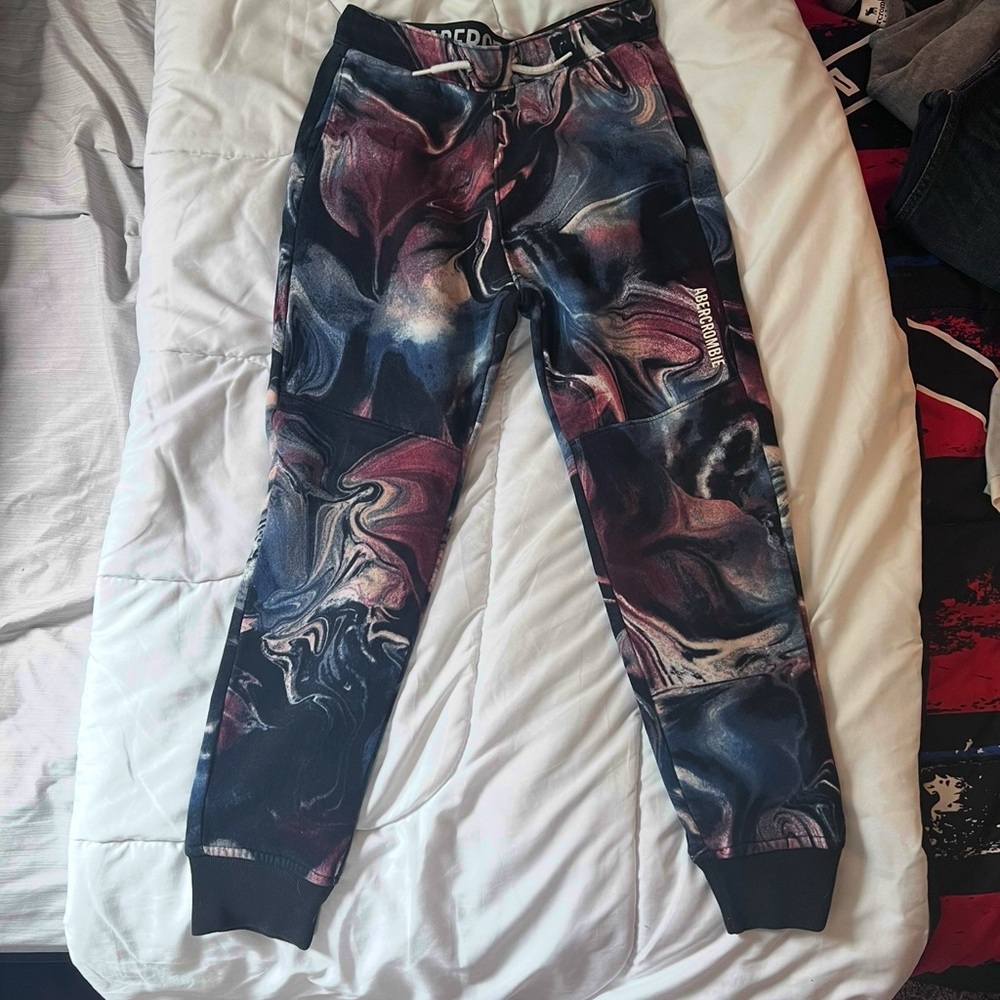 Abercrombie Kids Multicolor Swirl Joggers